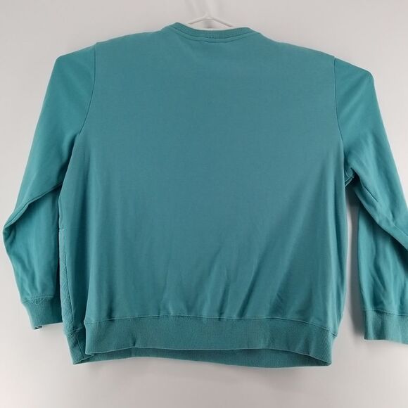 Alfred Dunner Sweater Womens XL Embroidered with Gem Stone Long Sleeve Green - Picture 7 of 10